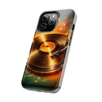 Golden Vinyl Grooves Tough Phone Case | Music Lover's Statement product image 61