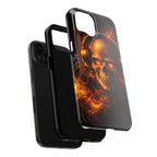 Flaming Skull Tough Phone Case | Guitar & Rock Lover Design product image 72