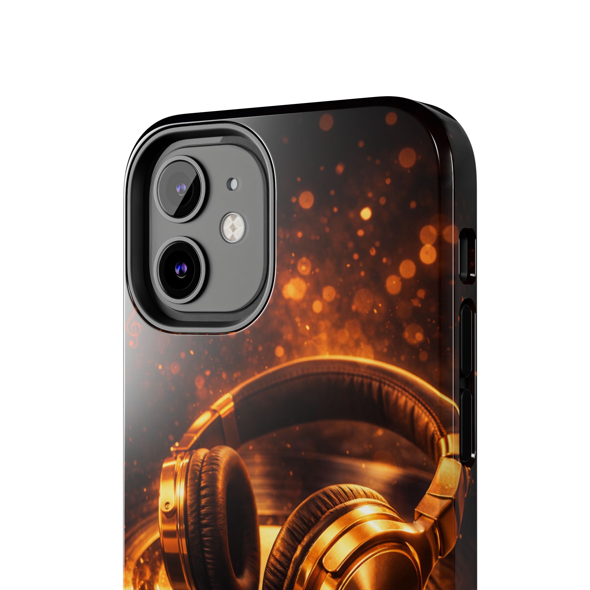 Gold Headphones Tough Phone Case | Music Lover Protective Case product image 47