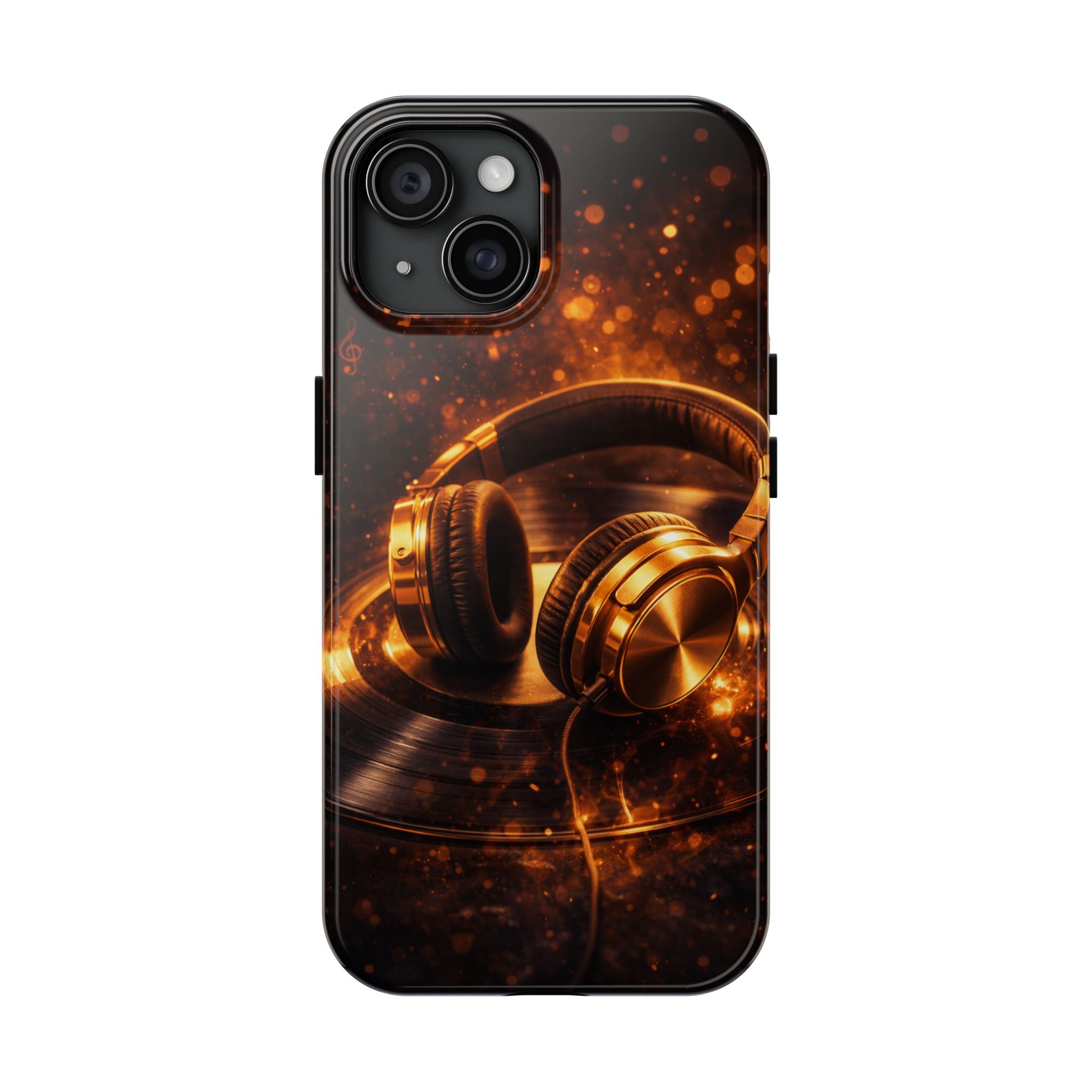 Gold Headphones Tough Phone Case | Music Lover Protective Case product image 16