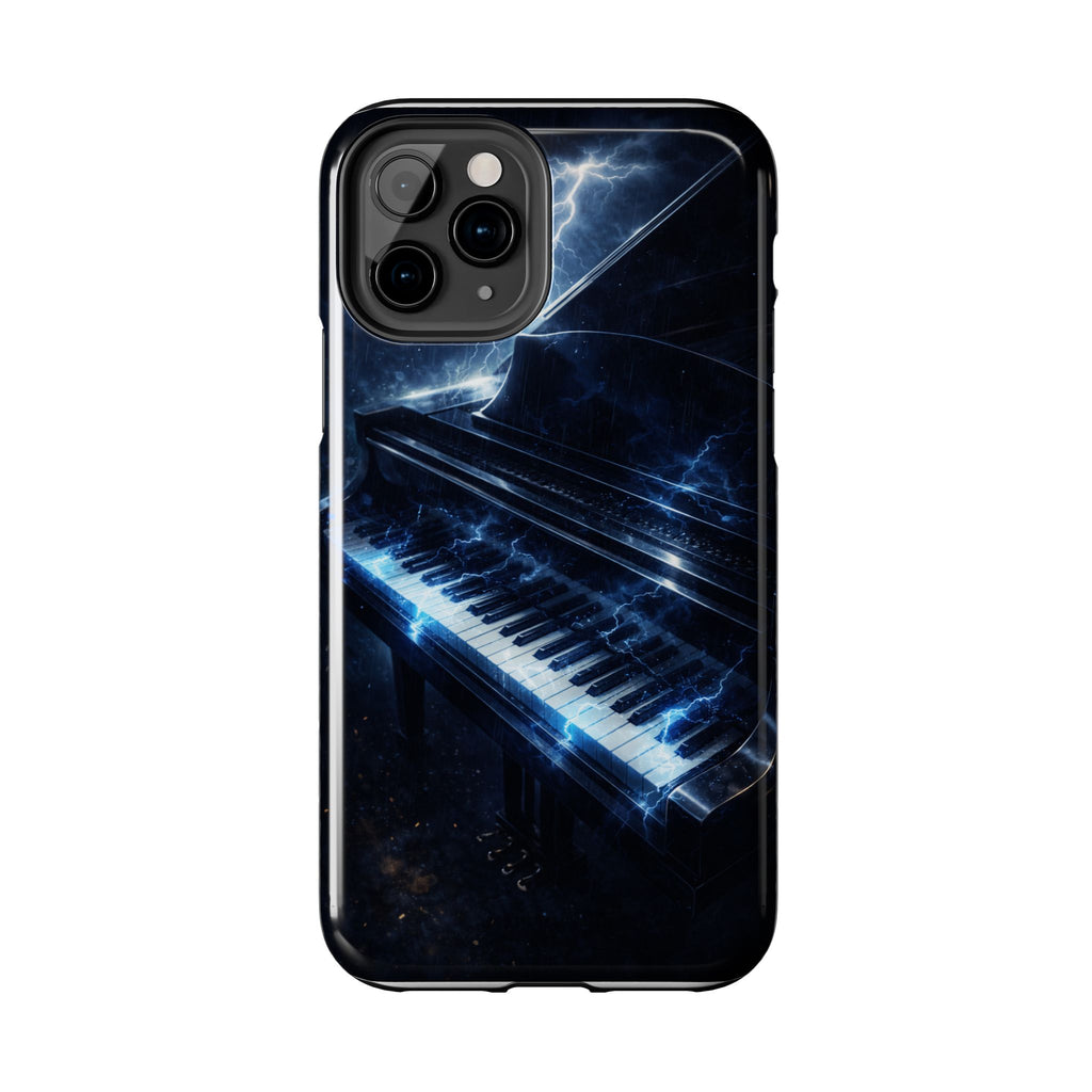 Piano Lightning Tough Phone Case | Electric Blue Keyboard Protective Case product image 36