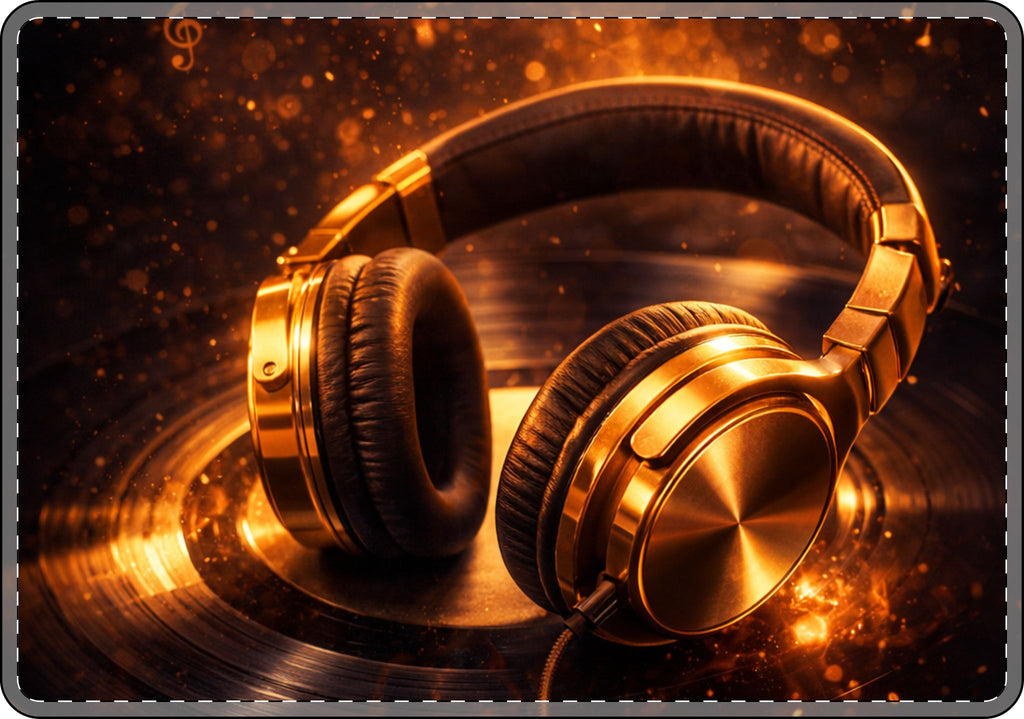 Gold Headphones MacBook Case | Golden Sound System product image 3