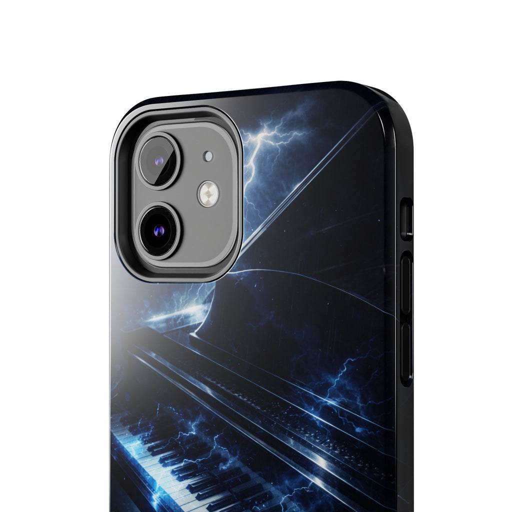 Piano Lightning Tough Phone Case | Electric Blue Keyboard Protective Case product image 44