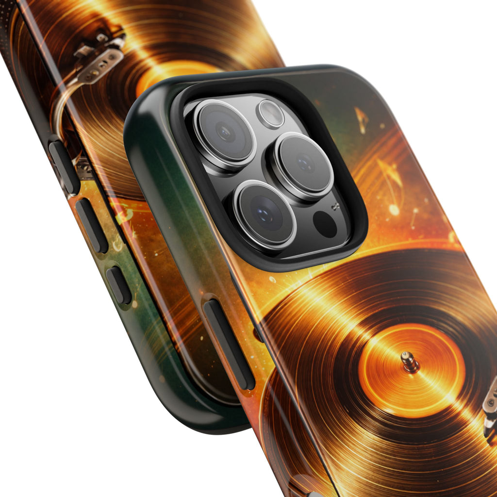 Golden Vinyl Grooves Tough Phone Case | Music Lover's Statement product image 94