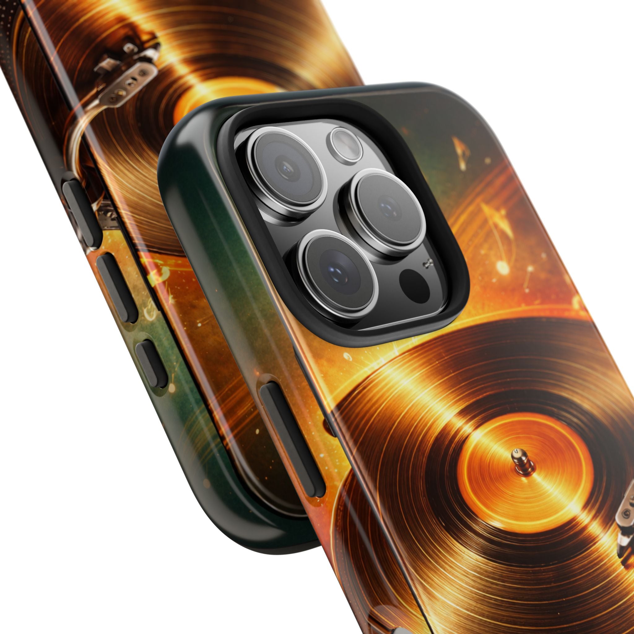 Golden Vinyl Grooves Tough Phone Case | Music Lover's Statement product image 94