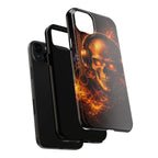 Flaming Skull Tough Phone Case | Guitar & Rock Lover Design product image 78
