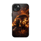 Gold Headphones Tough Phone Case | Music Lover Protective Case product image 18