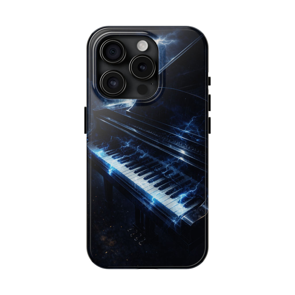 Piano Lightning Tough Phone Case | Electric Blue Keyboard Protective Case product image 17