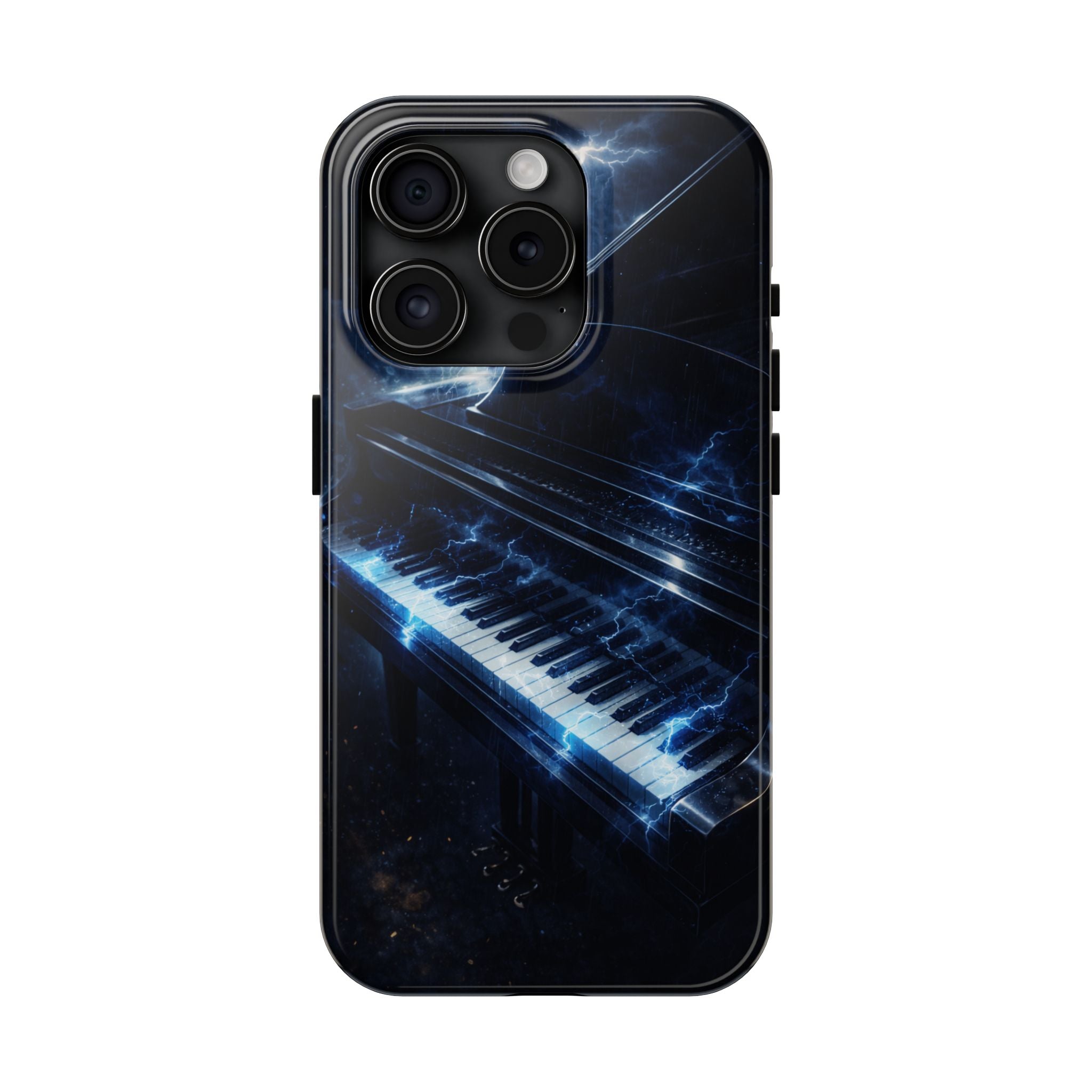 Piano Lightning Tough Phone Case | Electric Blue Keyboard Protective Case product image 17
