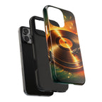 Golden Vinyl Grooves Tough Phone Case | Music Lover's Statement product image 97