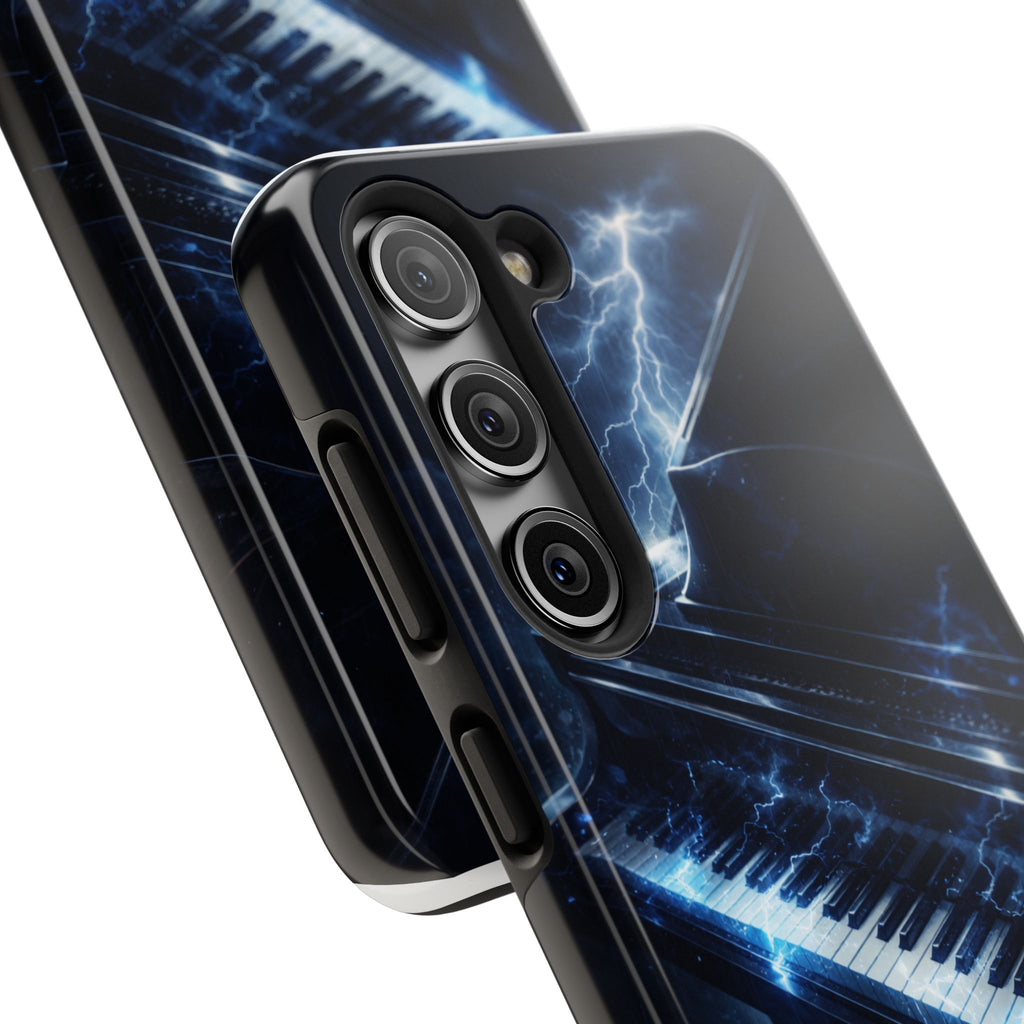 Piano Lightning Tough Phone Case | Electric Blue Keyboard Protective Case product image 85
