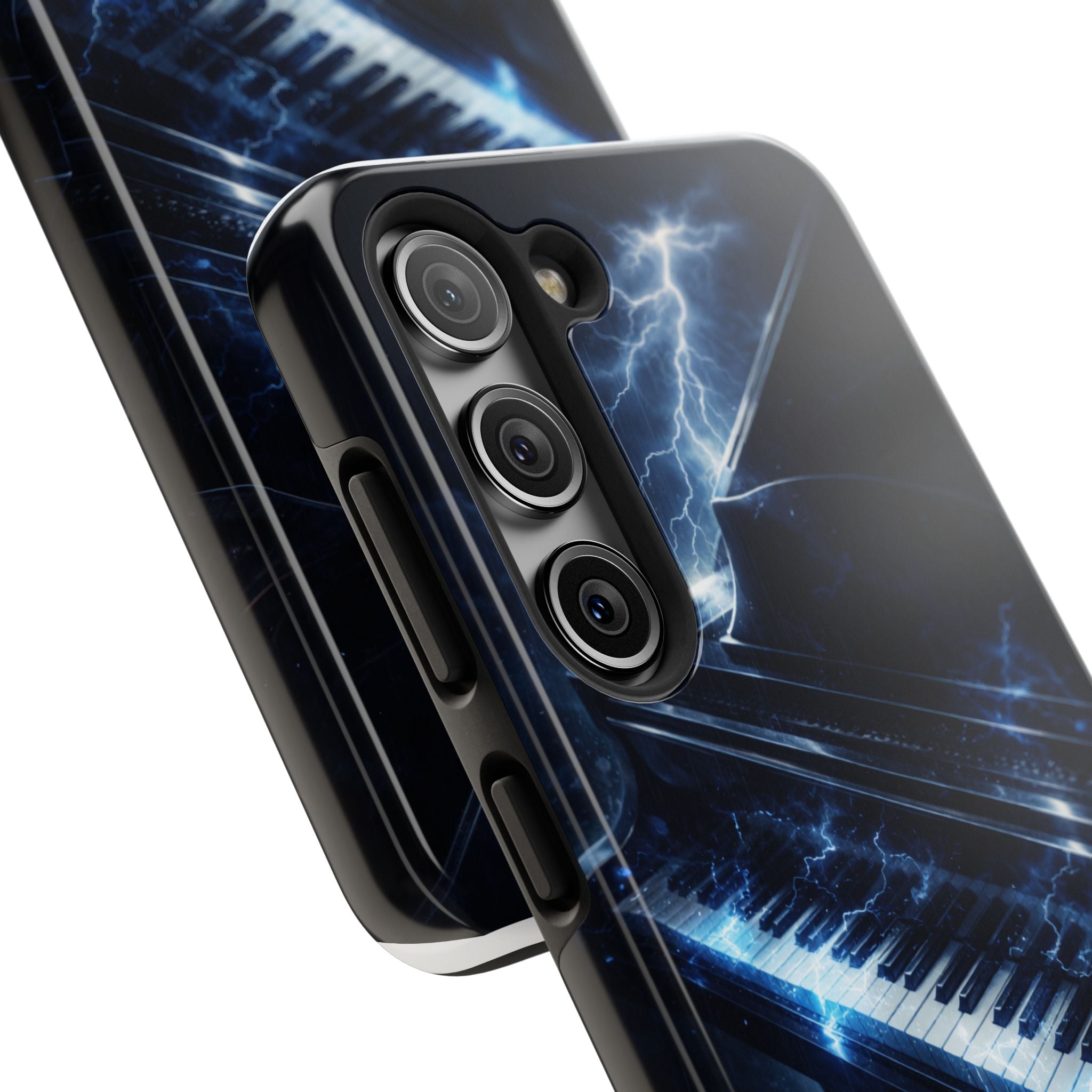 Piano Lightning Tough Phone Case | Electric Blue Keyboard Protective Case product image 85