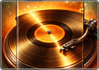 Golden Vinyl Grooves MacBook Case | Analog Aesthetic product image 4