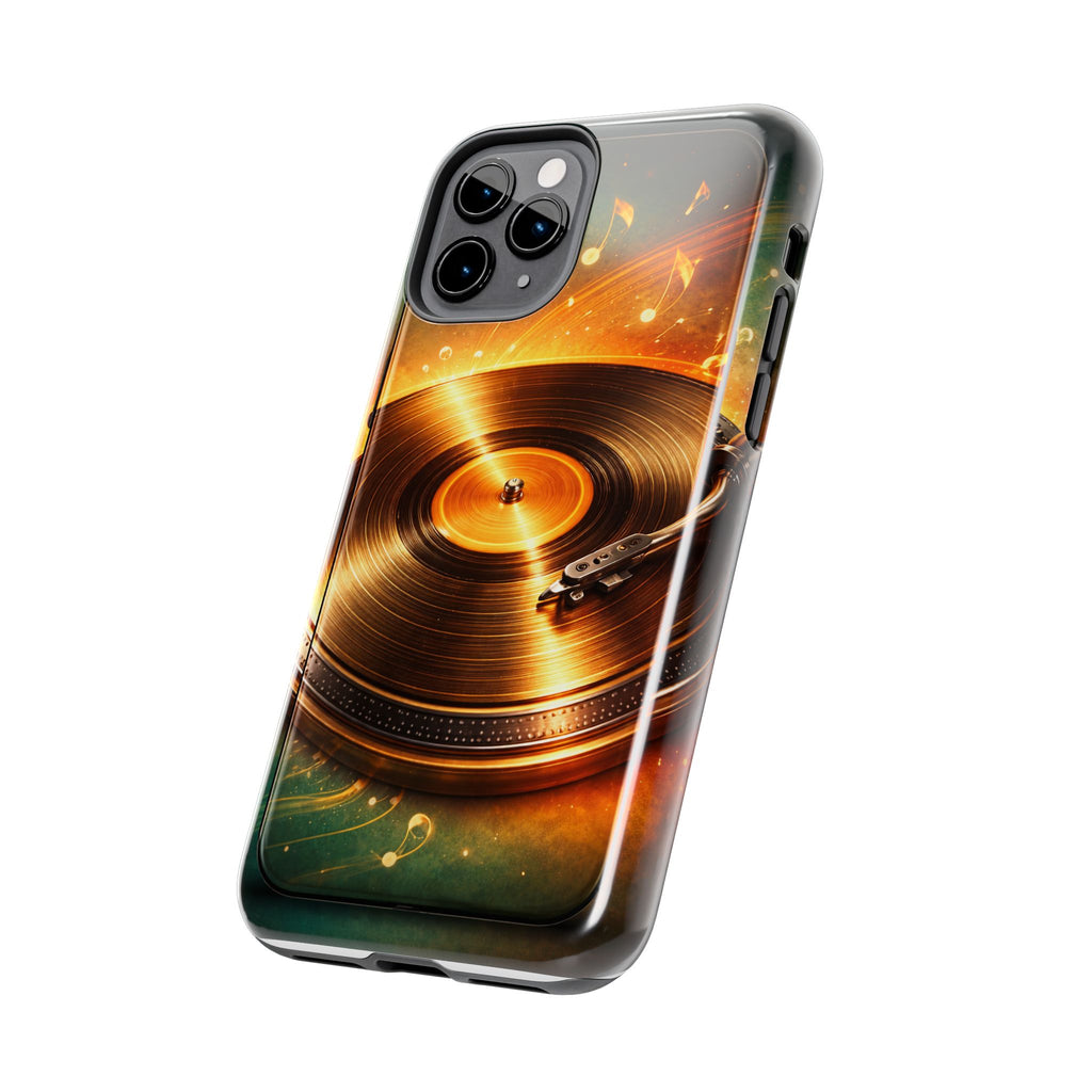 Golden Vinyl Grooves Tough Phone Case | Music Lover's Statement product image 37
