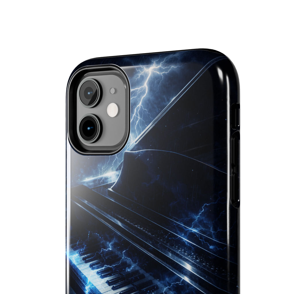 Piano Lightning Tough Phone Case | Electric Blue Keyboard Protective Case product image 35