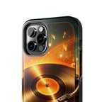 Golden Vinyl Grooves Tough Phone Case | Music Lover's Statement product image 50