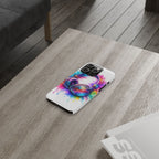 Rainbow Headphones Phone Case - Color Splash Music Lover Design