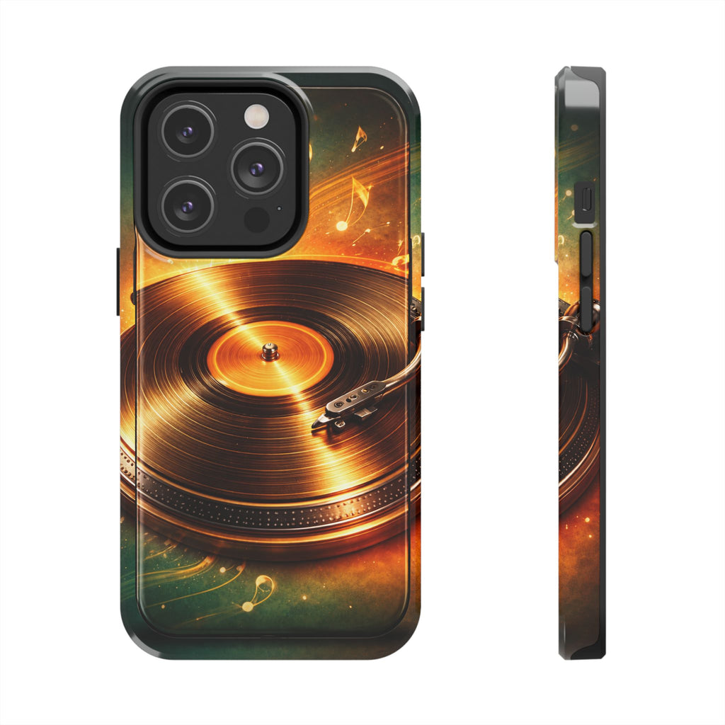 Golden Vinyl Grooves Tough Phone Case | Music Lover's Statement product image 13