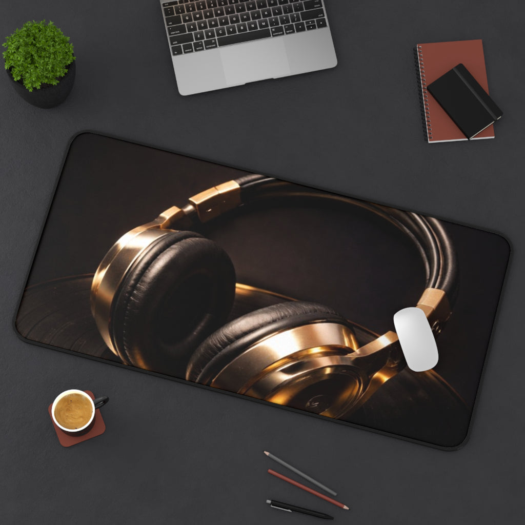Headphone Desk Mat – Premium Music-Themed Gaming & Office Mouse Pad