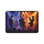 Jazz Night Desk Mat — Live Band Concert Mouse Pad with Sax, Guitar & Trumpet product image 1