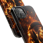 Gold Headphones Tough Phone Case | Music Lover Protective Case product image 76