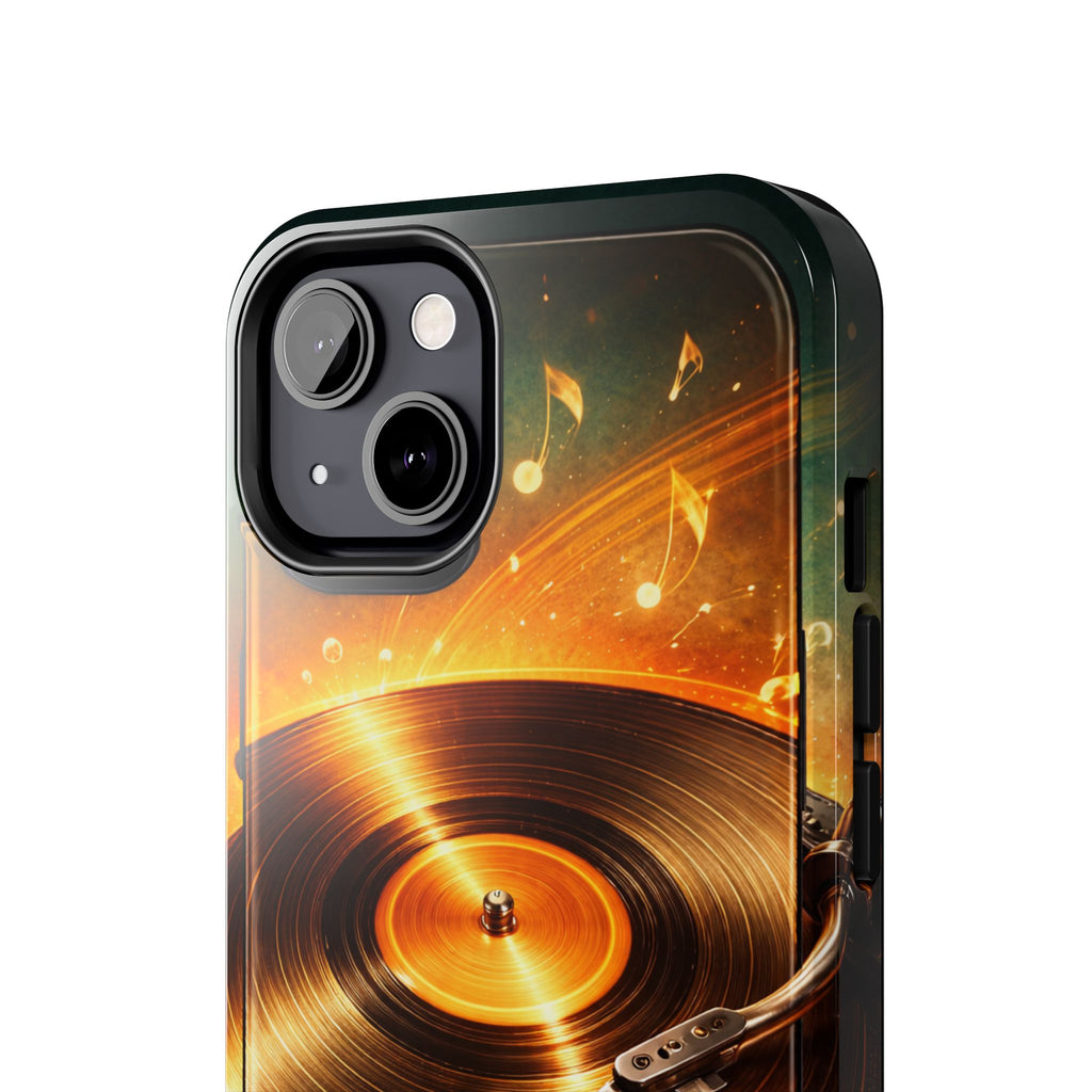 Golden Vinyl Grooves Tough Phone Case | Music Lover's Statement product image 56