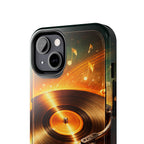 Golden Vinyl Grooves Tough Phone Case | Music Lover's Statement product image 56