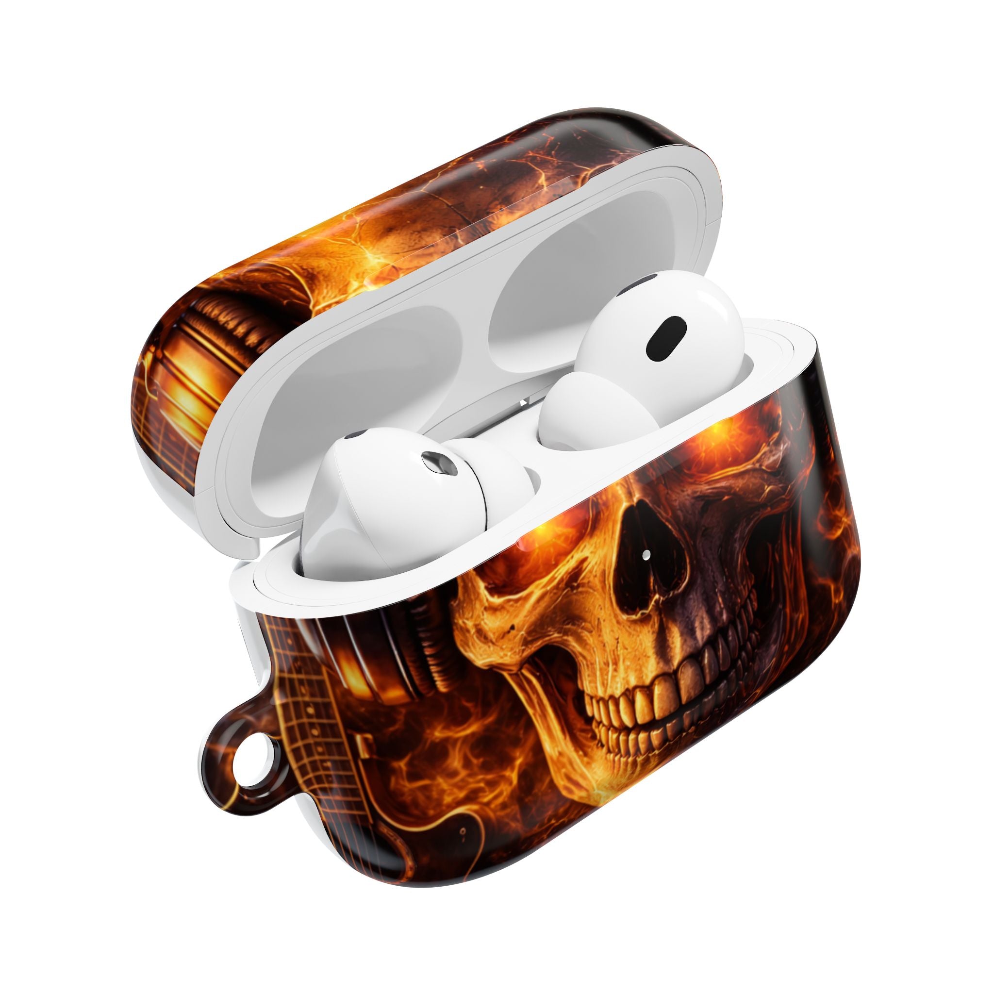 Flaming Skull AirPods Case | Wireless Earbuds Protection product image 12