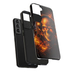 Flaming Skull Tough Phone Case | Guitar & Rock Lover Design product image 90