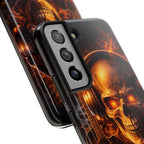Flaming Skull Tough Phone Case | Guitar & Rock Lover Design product image 88