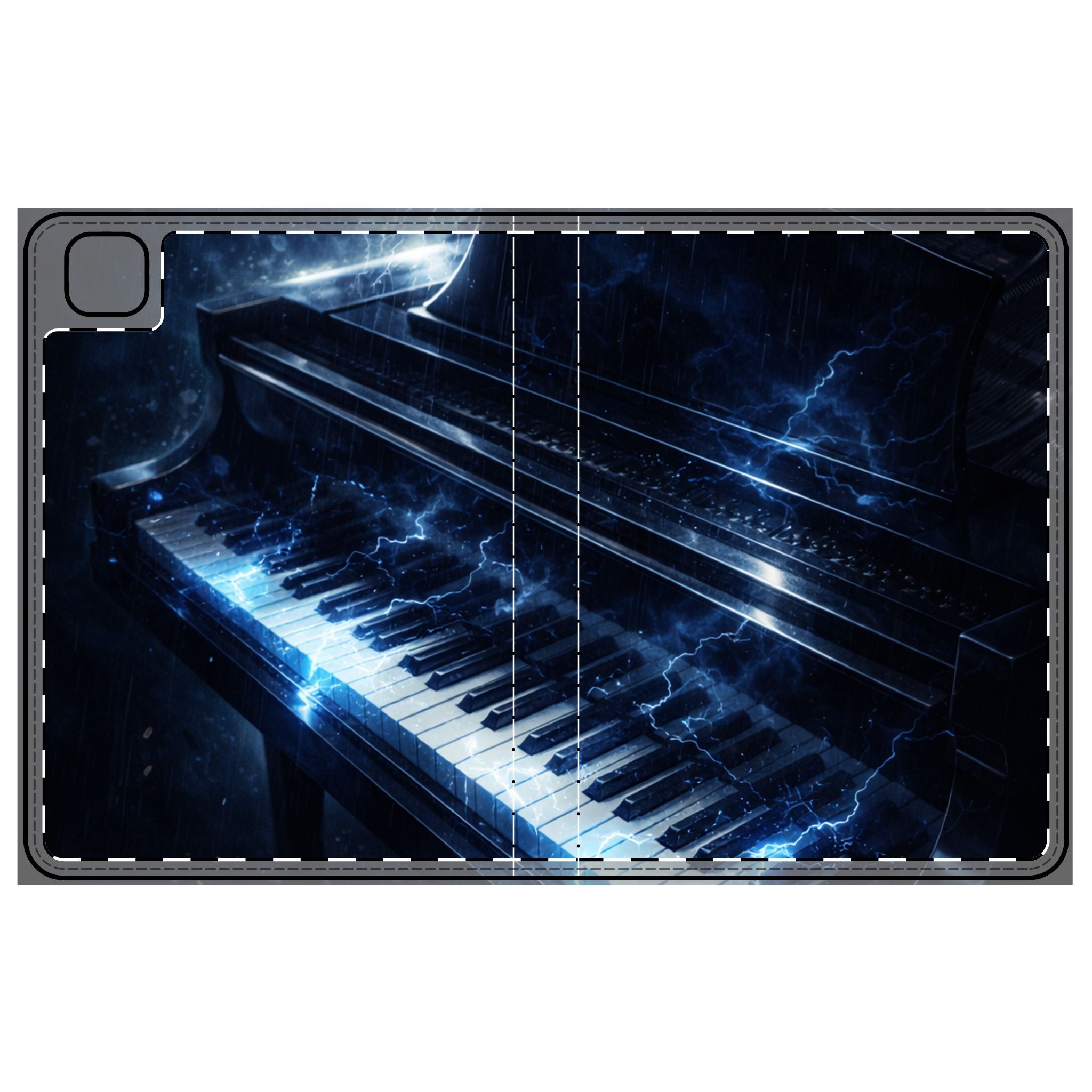 Storm Piano iPad Folio Case | Thunderstruck Keys product image 1