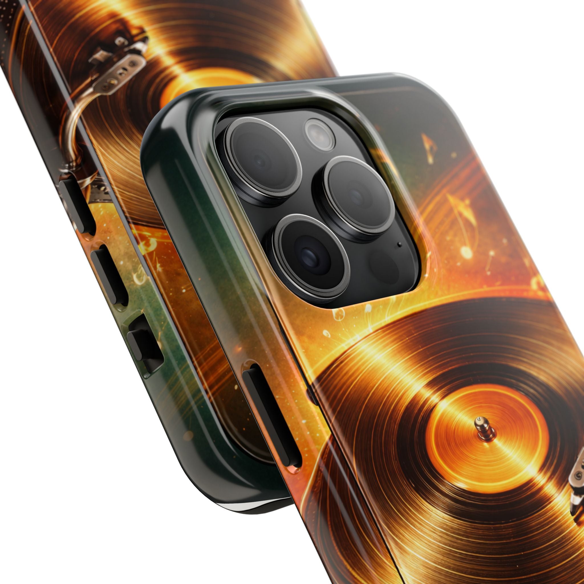 Golden Vinyl Grooves Tough Phone Case | Music Lover's Statement product image 73