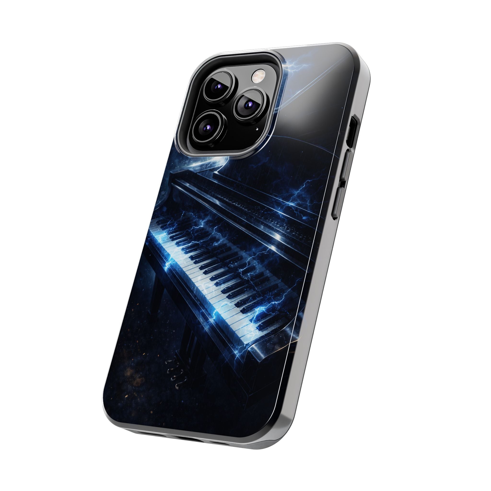 Piano Lightning Tough Phone Case | Electric Blue Keyboard Protective Case product image 61