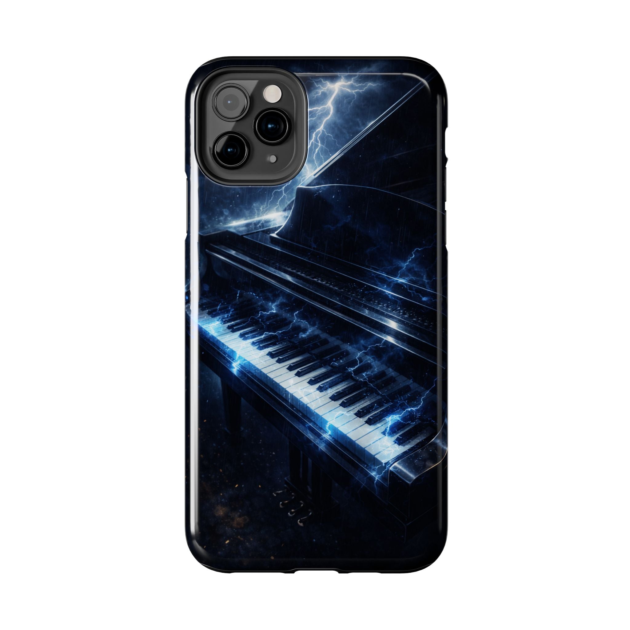 Piano Lightning Tough Phone Case | Electric Blue Keyboard Protective Case product image 39