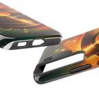Golden Vinyl Grooves Tough Phone Case | Music Lover's Statement product image 89