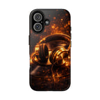 Gold Headphones Tough Phone Case | Music Lover Protective Case product image 26