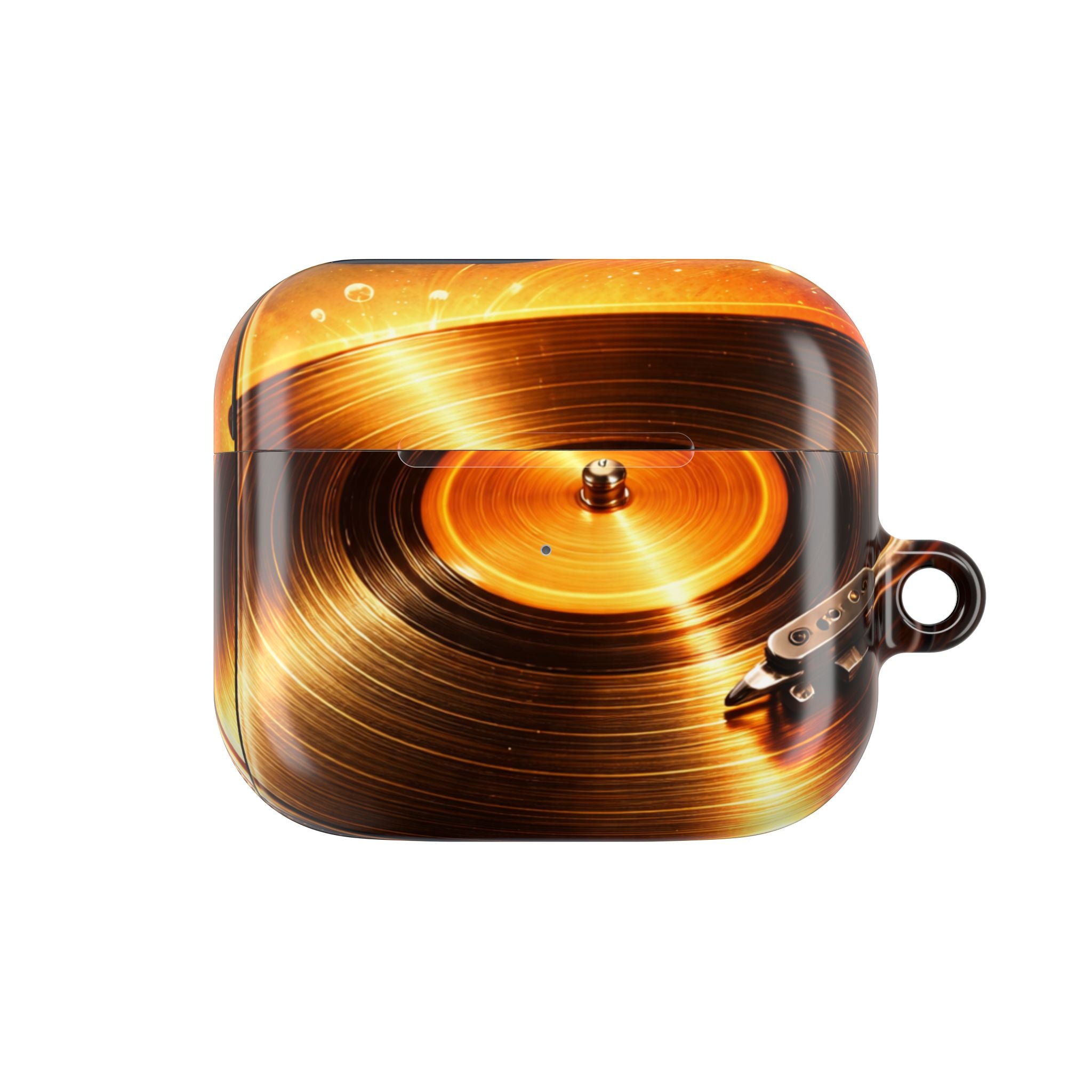 Golden Vinyl Grooves AirPods Case | Wireless Earbuds Protection product image 5