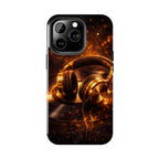 Gold Headphones Tough Phone Case | Music Lover Protective Case product image 60
