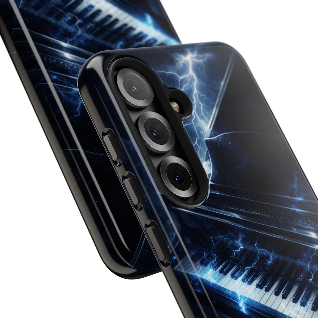 Piano Lightning Tough Phone Case | Electric Blue Keyboard Protective Case product image 102