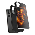 Flaming Skull Tough Phone Case | Guitar & Rock Lover Design product image 87