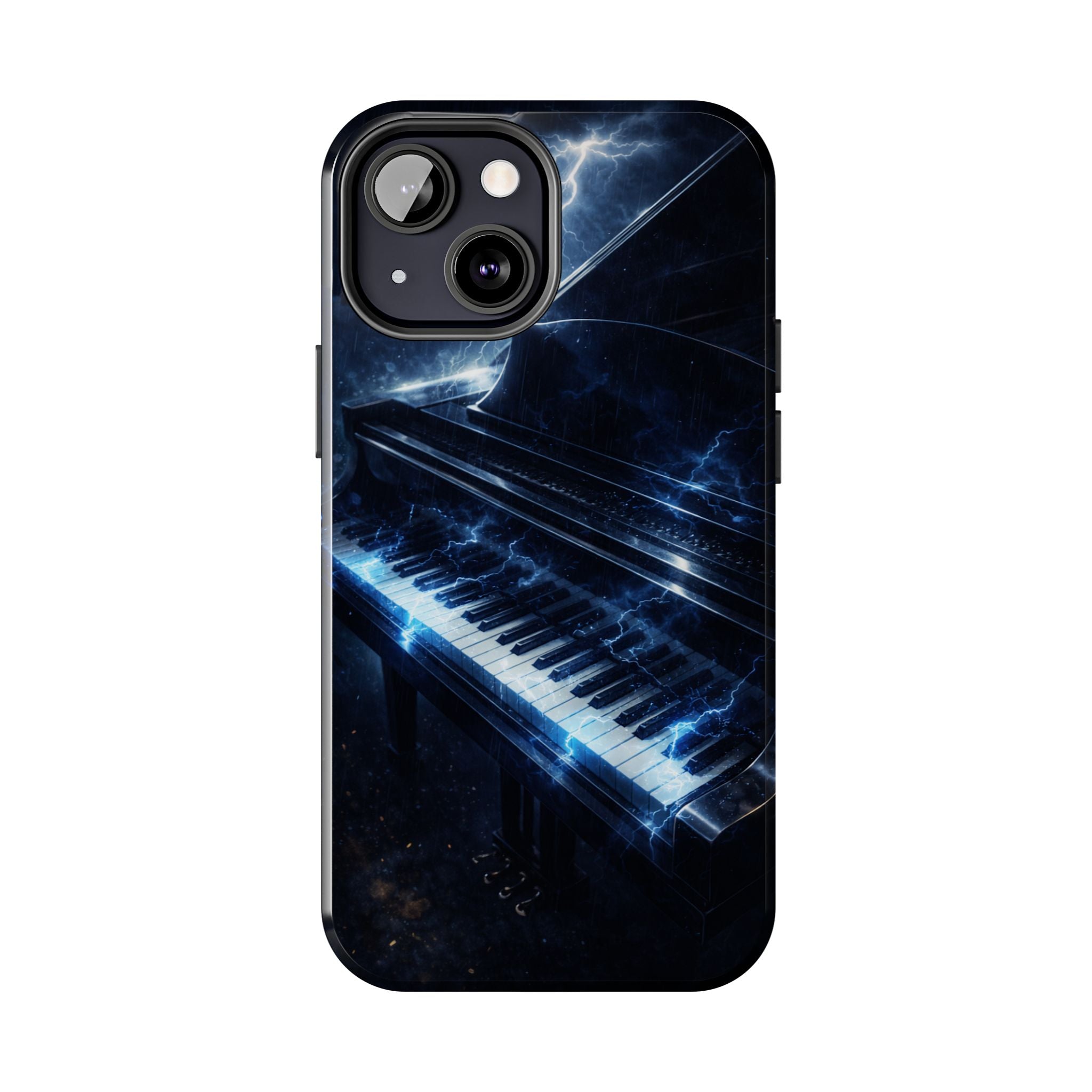 Piano Lightning Tough Phone Case | Electric Blue Keyboard Protective Case product image 57
