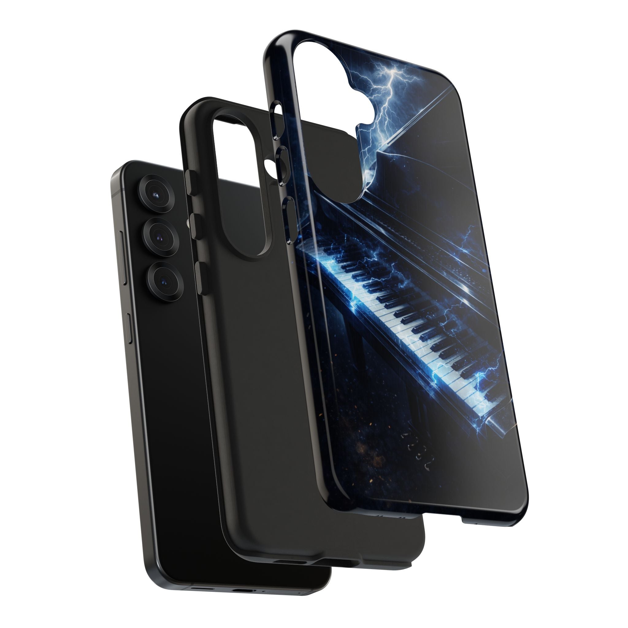 Piano Lightning Tough Phone Case | Electric Blue Keyboard Protective Case product image 103