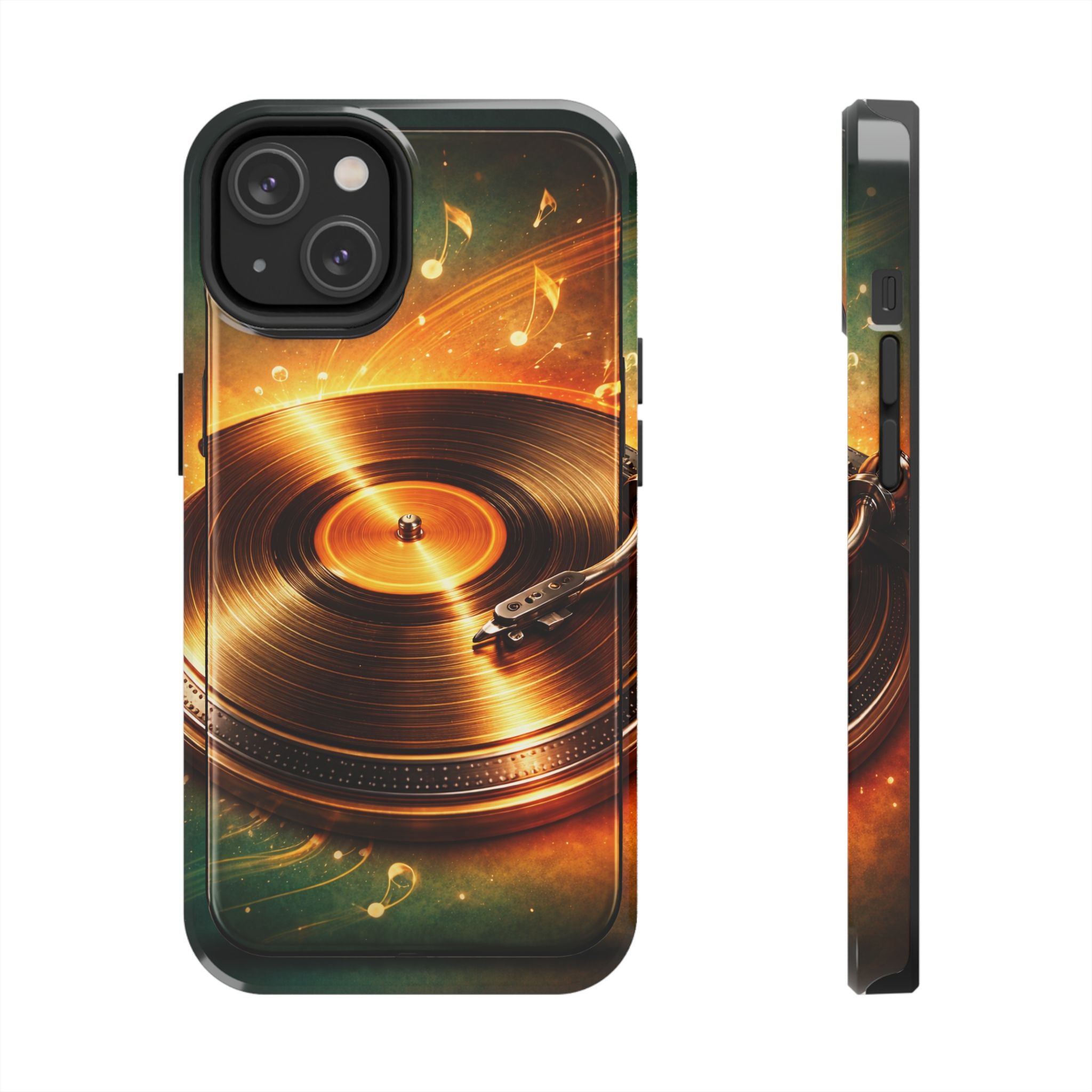 Golden Vinyl Grooves Tough Phone Case | Music Lover's Statement product image 12