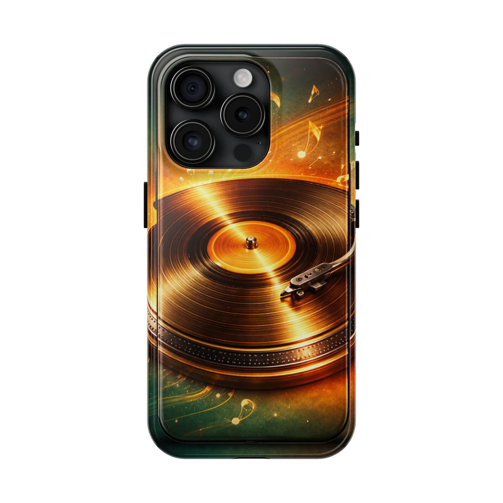 Golden Vinyl Grooves Tough Phone Case | Music Lover's Statement product image 17