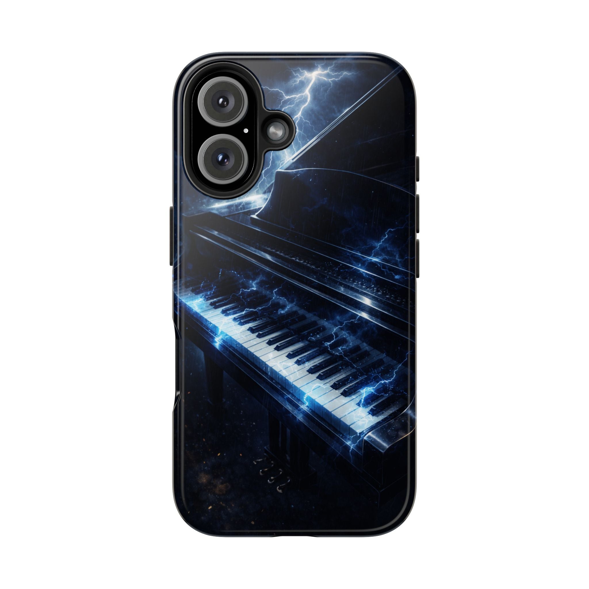 Piano Lightning Tough Phone Case | Electric Blue Keyboard Protective Case product image 26