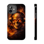 Flaming Skull Tough Phone Case | Guitar & Rock Lover Design product image 4