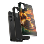 Golden Vinyl Grooves Tough Phone Case | Music Lover's Statement product image 84