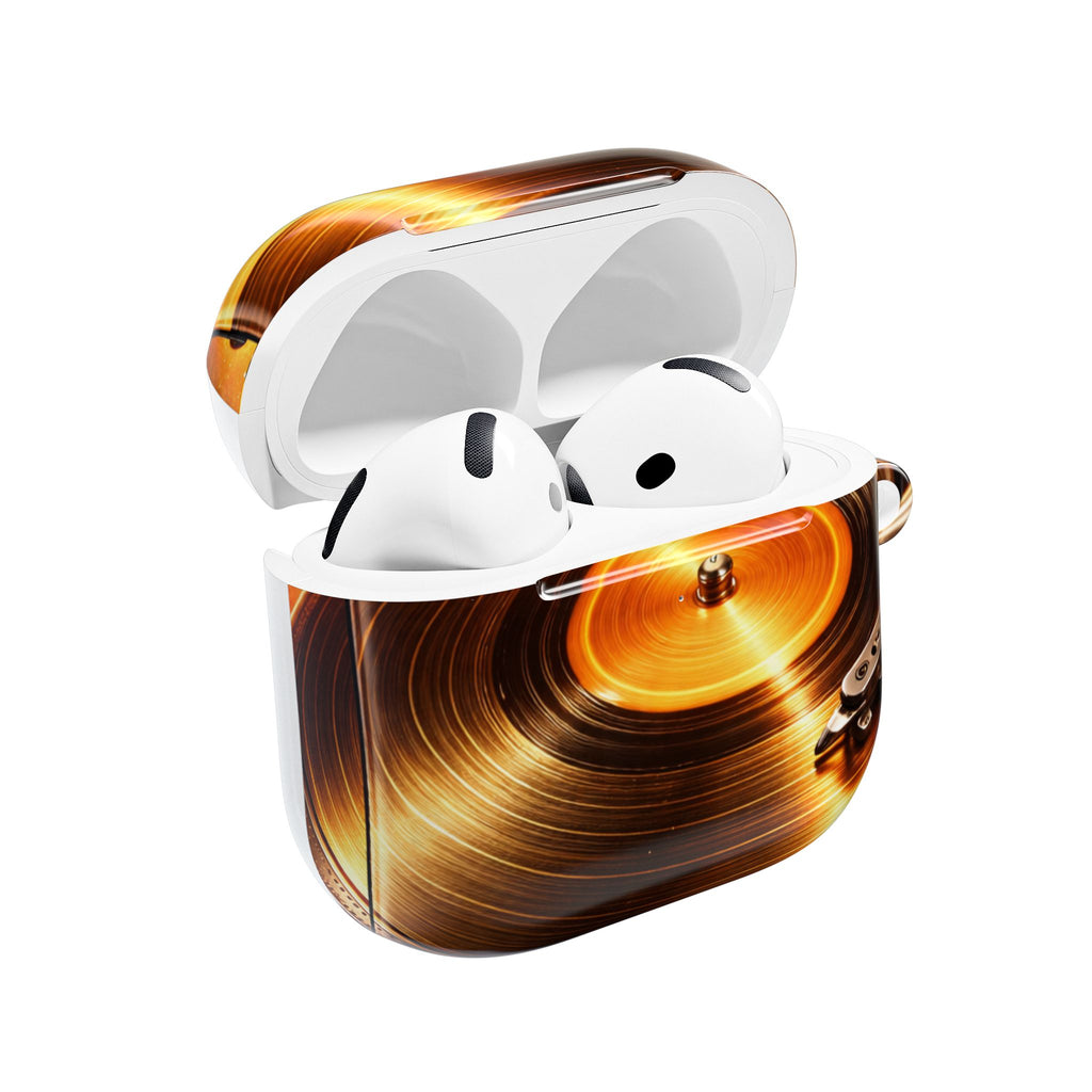 Golden Vinyl Grooves AirPods Case | Wireless Earbuds Protection product image 24