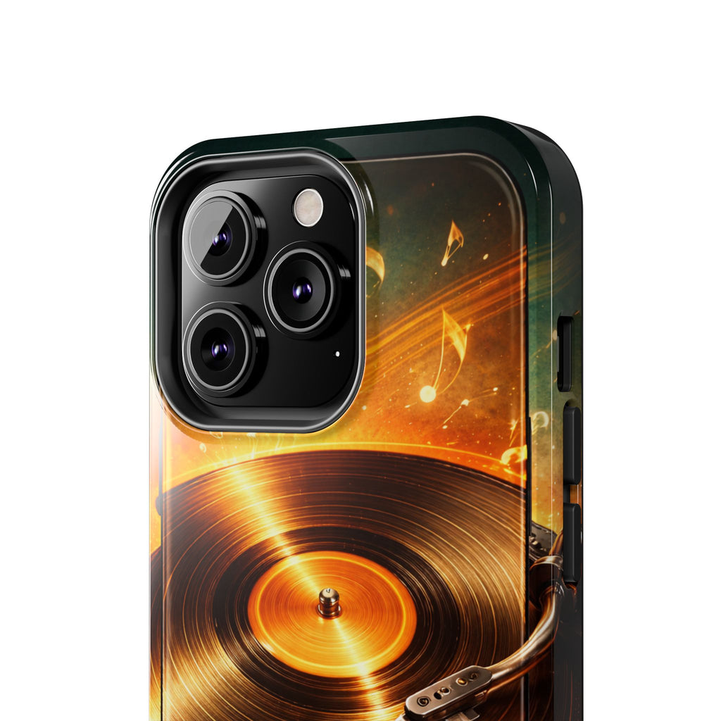 Golden Vinyl Grooves Tough Phone Case | Music Lover's Statement product image 62