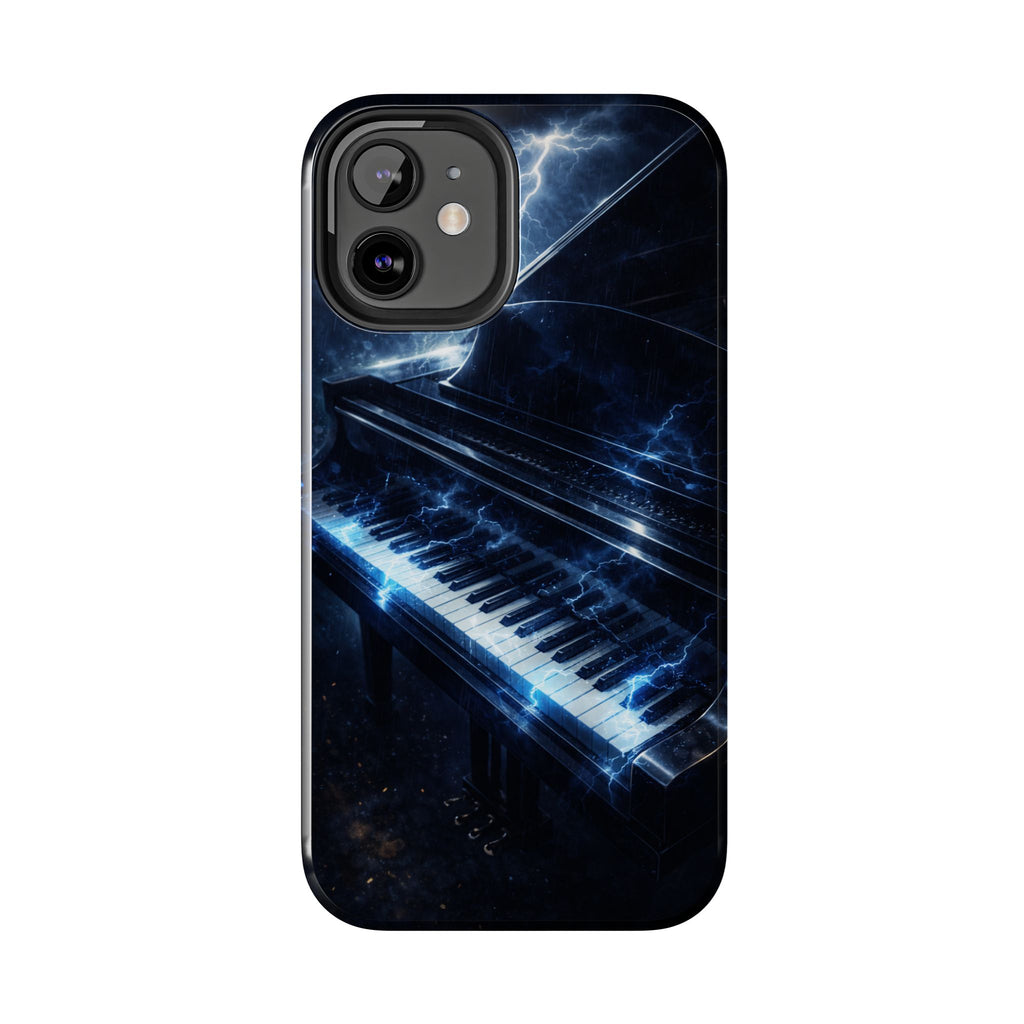 Piano Lightning Tough Phone Case | Electric Blue Keyboard Protective Case product image 45